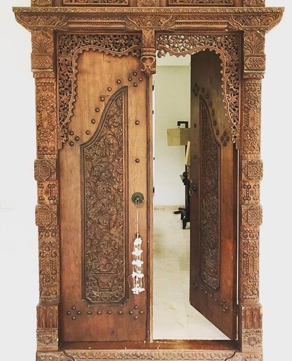 Carved Balinese Entry Door