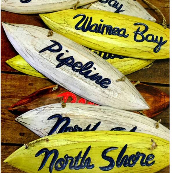 Mini Surfboard Signs