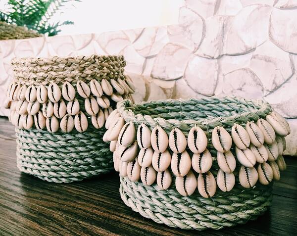 Cowrie Shell Baskets