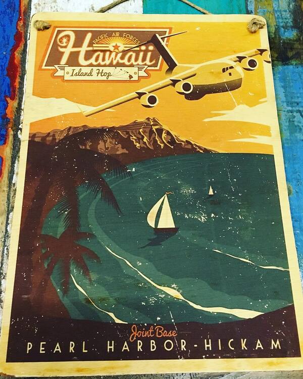 Vintage Hawaii Poster