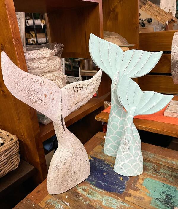 Whale Tail Sculptures