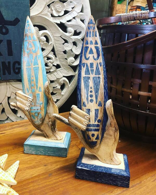 Surfboard Hand Sculptures