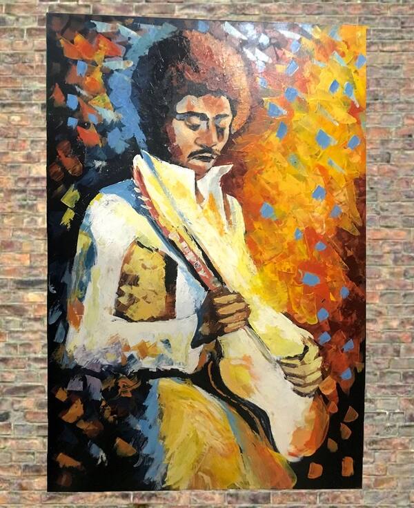 Guitar Player Painting