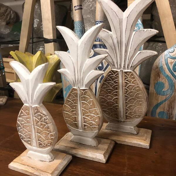 Carved Pineapple Trio