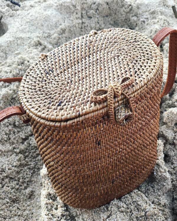 Rattan Beach Bag