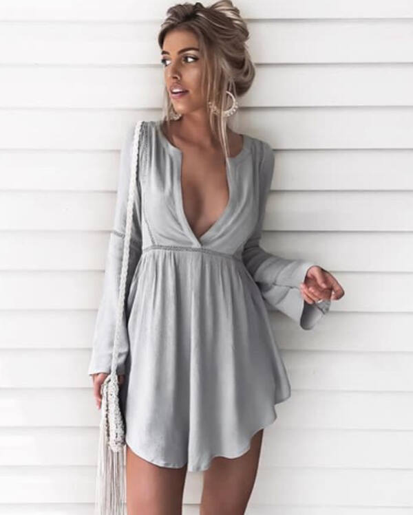 Grey Dress & Macramé