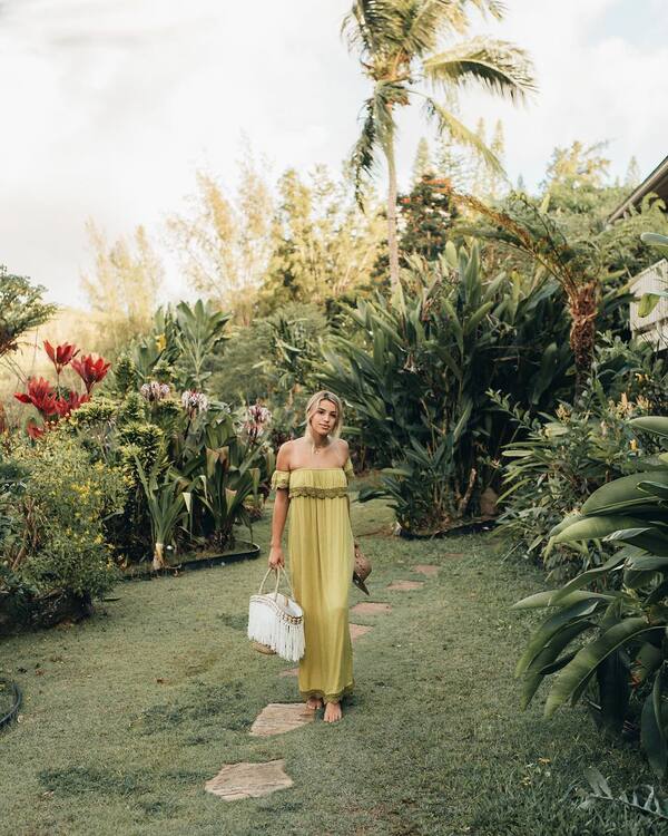 Chartreuse Dress & Tote