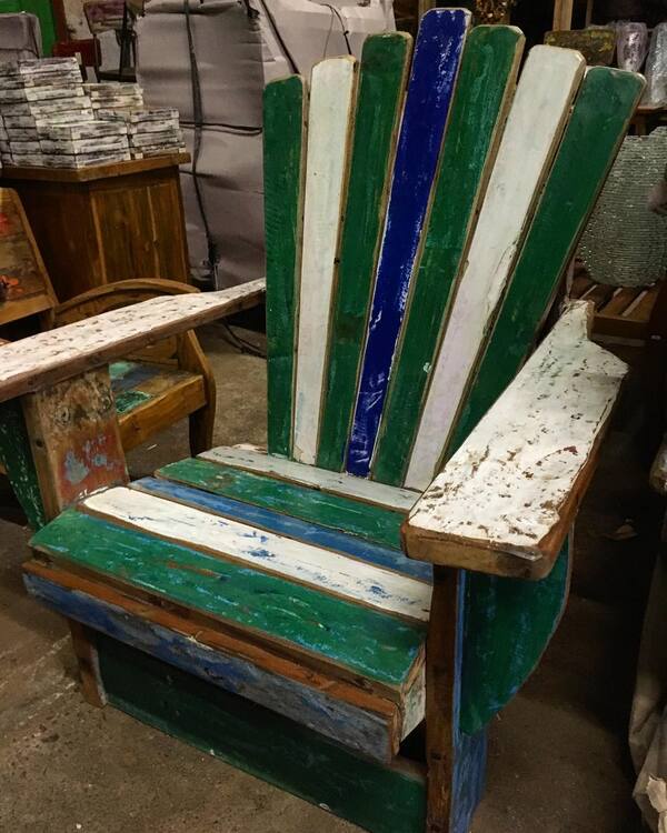 Green Adirondack Chair