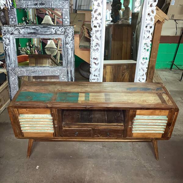 Reclaimed Sideboard Shutter Mirrors