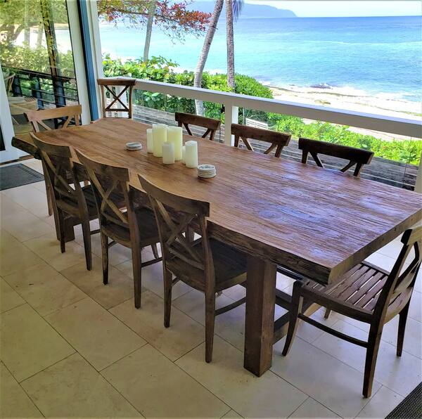 Oceanfront Teak Dining