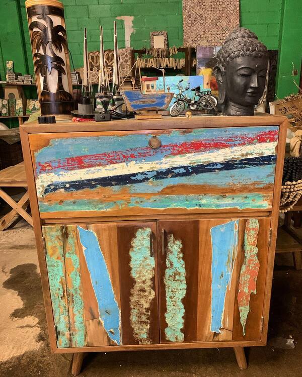 Reclaimed Bar Cabinet