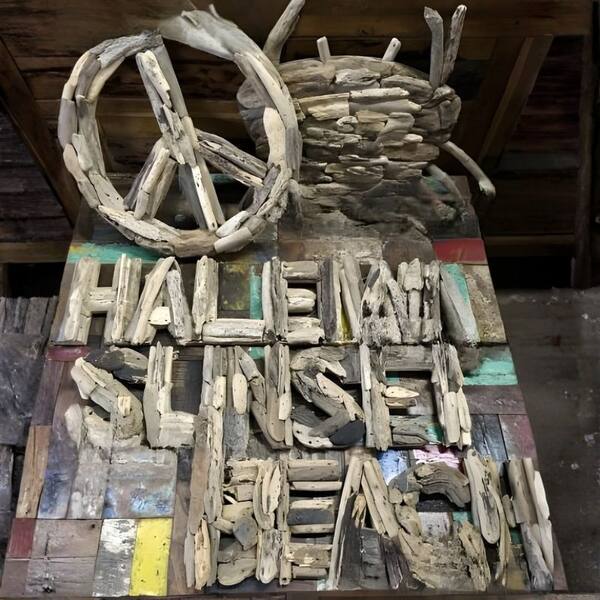 Driftwood Peace Signs