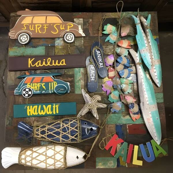 Surf and beach sign collection